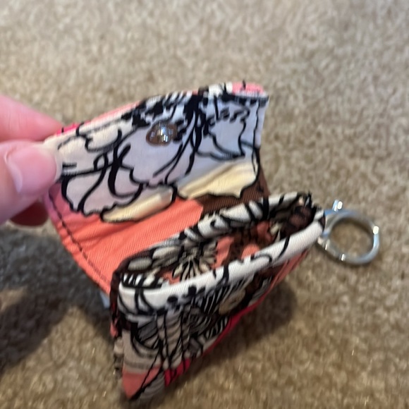 Vera Bradley Mini Attaché Key Chain Mocha Rouge NWT - Picture 4 of 4